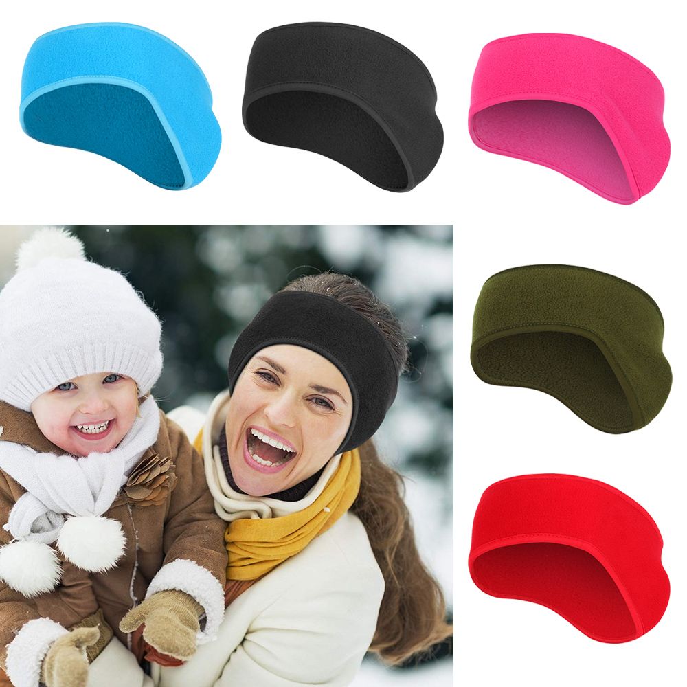 Fleece Ear Warmer Band - 1 buah ikat rambut, penutup telinga