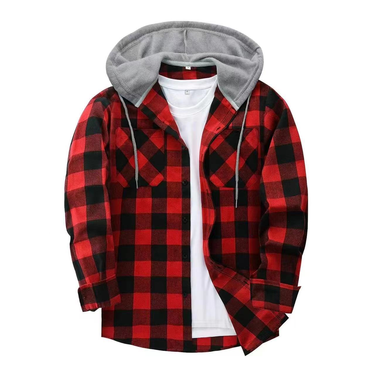 Flannel Shirt Lined - Kemeja Flanel Kotak-kotak Klasik Bergaya Streetwear