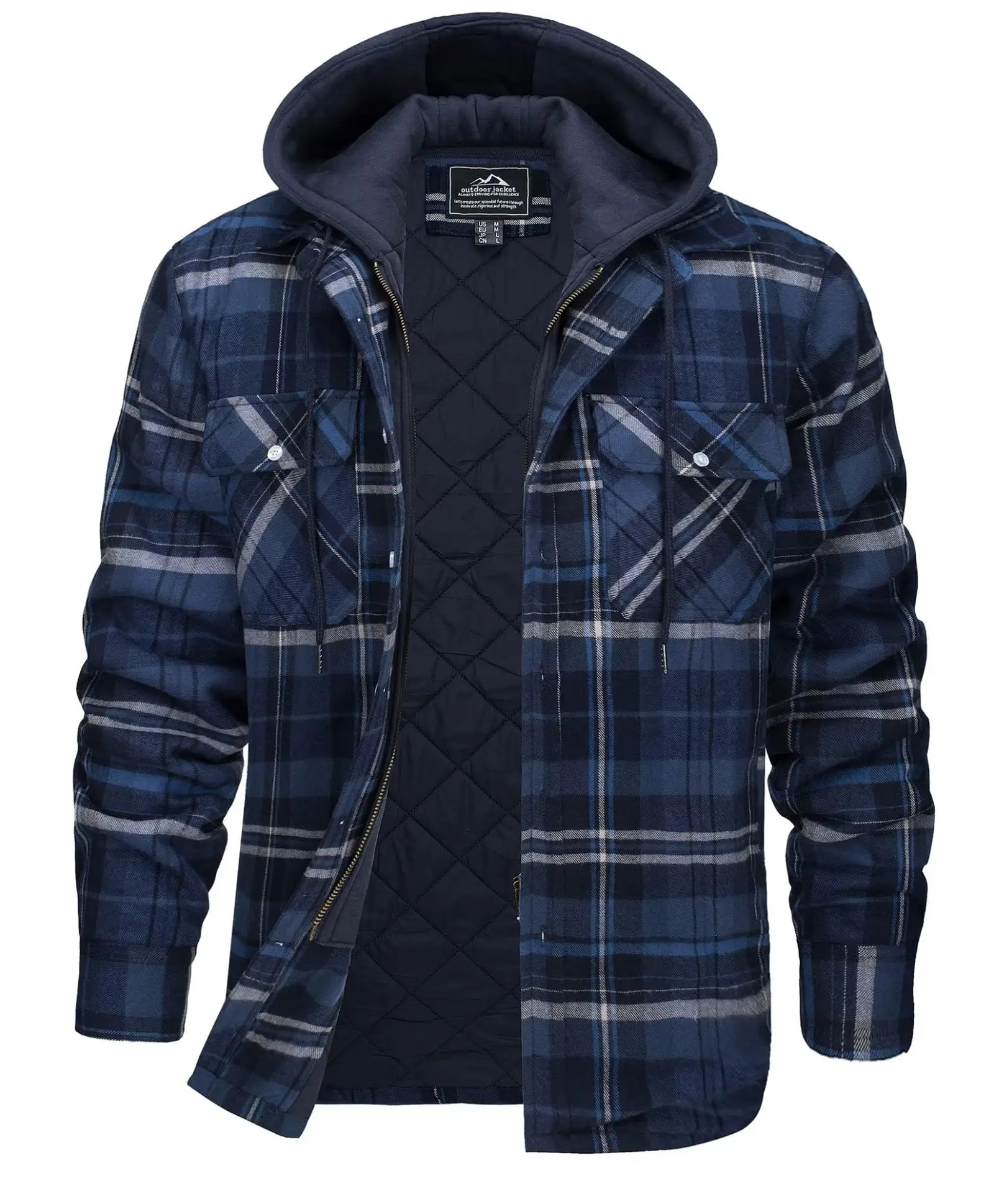 Jaket Kemeja Flanel Pria 2026  - Flannel Shirt Lined ulasan dan harga