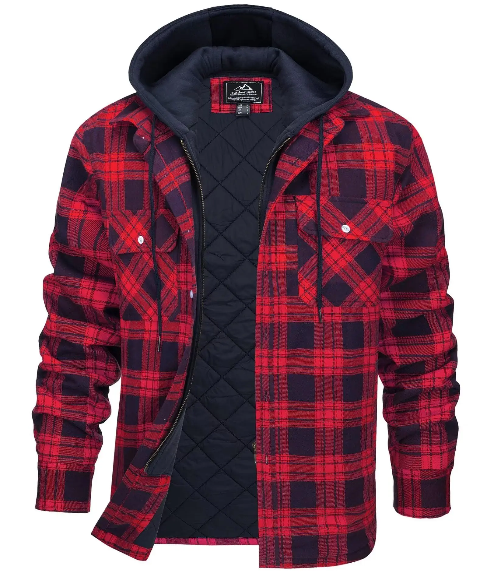 Jaket Kemeja Flanel Pria 2026  - Flannel Shirt Lined ulasan dan harga