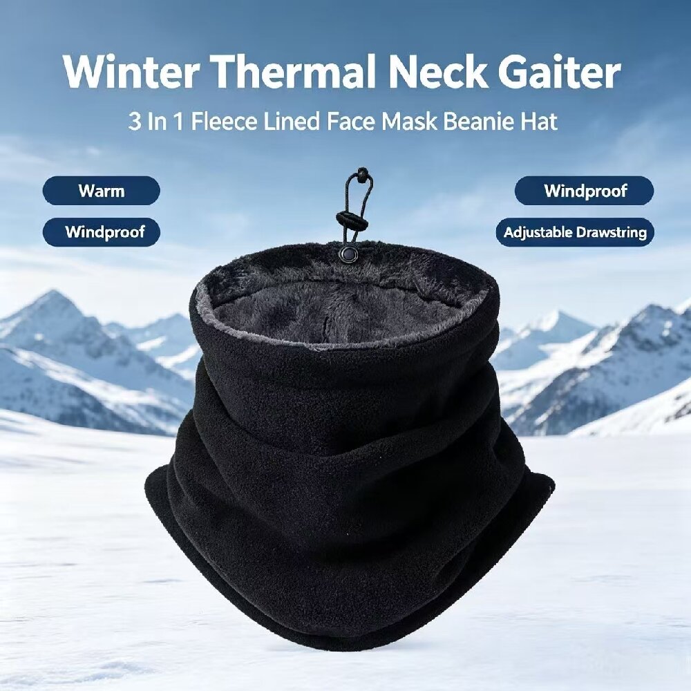 Masker Hangat Musim Dingin unt - Neck Gaiter Fleece ulasan dan harga